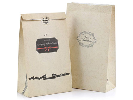 Christmas Kraft Paper Gift Bags